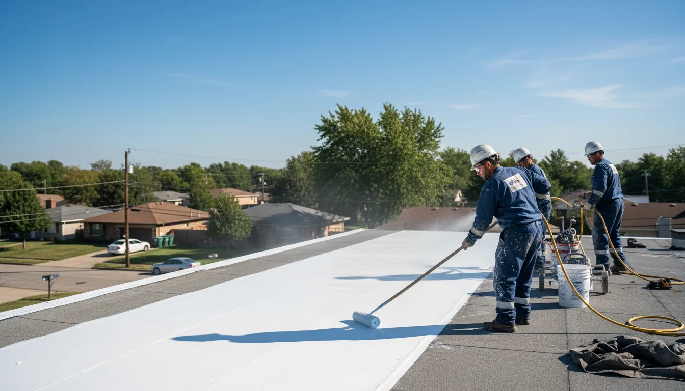 Commercial roof coating in Ashland, LA near me